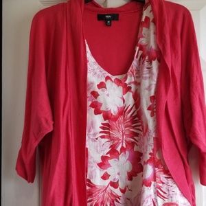 Lands End linen dresssz 12 and wrap size M